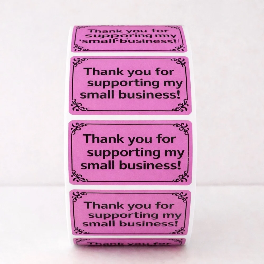 Thank You for Supporting My Small Business Labels – 100 packs thank you labels
